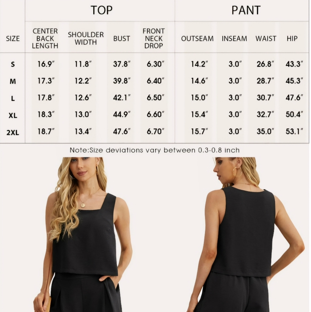 Black Cotton 2 Piece Short Outfit - Picture 7 of 7
